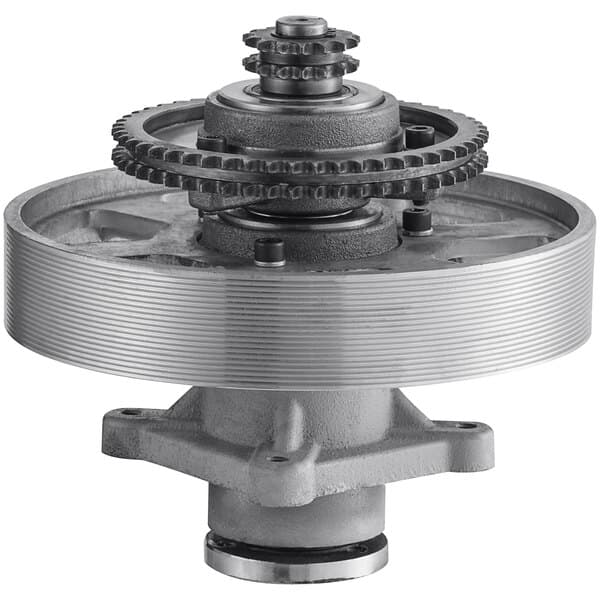 A metal gear wheel for an Estella dough preparation clutch assembly.