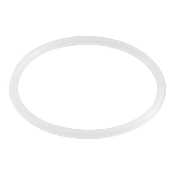A white silicone ring with a white background.
